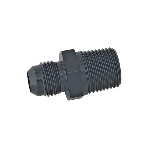 Trick Flow Fitting, Adapter, AN to NPT, Straight, Aluminum, Black Anodized, -6 AN, 3/8 in. NPT, Each