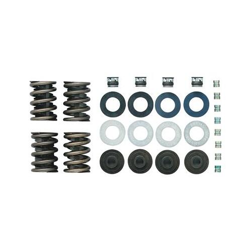 Trick Flow Valve Springs, Retainers, Single Springs, Steel Retainers, Steel Locks, Single Groove, Kit
