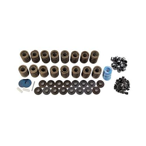 Trick Flow Valve Springs, Retainers, Track Heat , Single Springs, Steel Retainers, Steel Locks, Single Groove, Kit