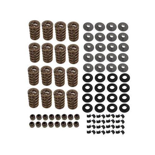 Trick Flow Valve Springs, Retainers, Dual Springs, Titanium Retainers, Steel Locks, Single Groove, Kit