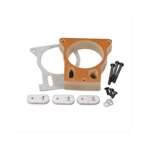 Trick Flow Throttle Body Spacer, Phenolic, Natural, 1 in, For Chevrolet, For GMC, Pickup/SUV, Each
