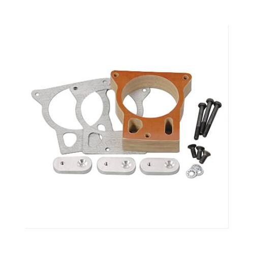 Trick Flow Throttle Body Spacer, Phenolic, Natural, 1 in, For Chevrolet, For GMC, Each