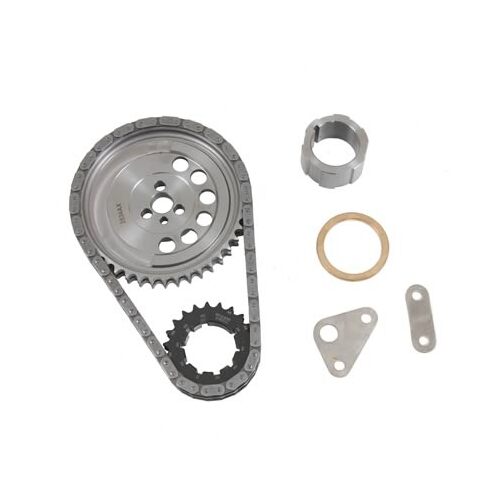 Trick Flow Timing Chain and Gear Set, Double Roller, Billet Steel Sprockets, For Chevrolet, Small Block, LS2, Set