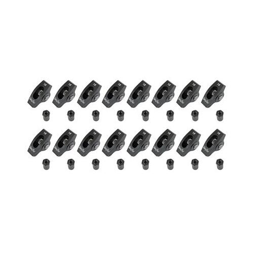 Trick Flow Rocker Arms, 1.6 Ratio, 7/16 in. Stud, Full Roller Design, Aluminum, Small For Chevrolet, Set of 16