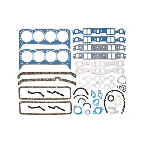 Trick Flow Gaskets, Complete Engine Gasket Set, Standard, pre-1987 Small For Chevrolet, 265, 283, 302, 305, 307, 327, 350, Set