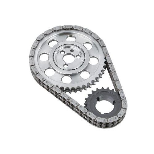 Trick Flow Timing Chain and Gear Set, True Roller, Double Roller, Billet Steel Sprockets, For Chevrolet, Small Block, Set