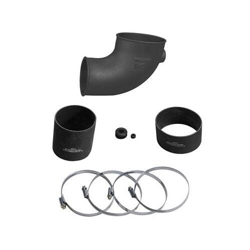 Trick Flow Air Inlet Elbow, Aluminum, Black Powdercoated, For Chevrolet, For Pontiac, Kit