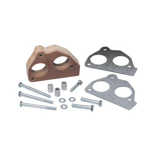 Trick Flow Throttle Body Spacer, Phenolic, Natural, 1 in, For Chevrolet, For GMC, Pickup/SUV, Each