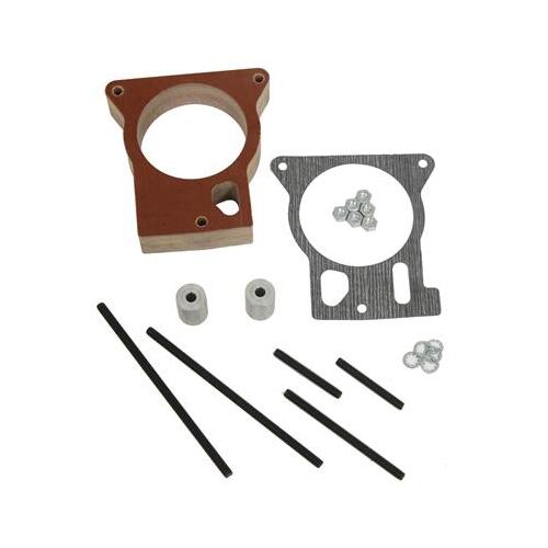 Trick Flow Throttle Body Spacer, Phenolic, Natural, 1 in, For Chevrolet, For GMC, Pickup/SUV, Each