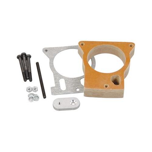 Trick Flow Throttle Body Spacer, Phenolic, Natural, 1 in, For Chevrolet, For GMC, Pickup/SUV, Each