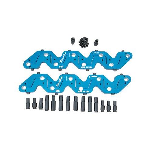 Trick Flow Rocker Arm Stud Girdle, Aluminum, Blue, 7/16 in.-20 Thread, For Chevrolet, Big Block, Kit