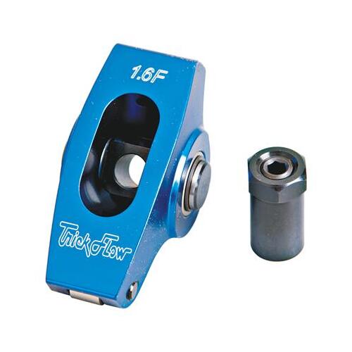Trick Flow Rocker Arm, 1.6 Ratio, 3/8 in. Stud, Full Roller Design, Aluminum, Small For Ford and 351W, Each