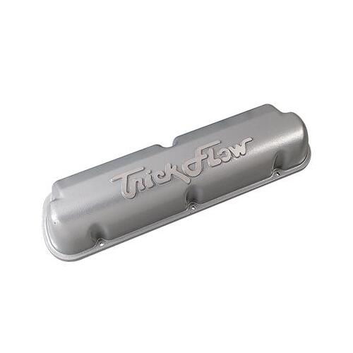 Trick Flow Valve Cover, Stock Height, 3 in. Overall Height, Cast Aluminum, Silver Powdercoated, Small For Ford, Each