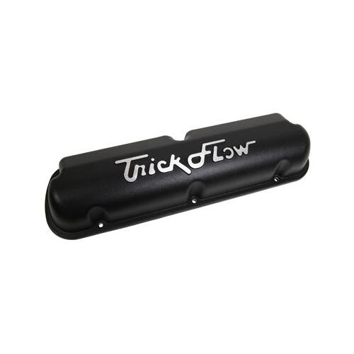 Trick Flow Valve Cover, Stock Height, 3 in. Overall Height, Cast Aluminum, Black Powdercoated, Small For Ford, Each
