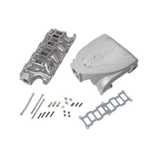 Trick Flow EFI Intake Manifold Kit, Track Heat®, Upper and Lower Included, Silver Powdercoat, Aluminum, For Ford 5.0L, Each