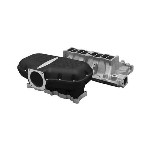 Trick Flow EFI Intake Manifold Kit, Box-R-Series, Upper and Lower Included, Black, Aluminum, For Ford 351 Windsor, Each