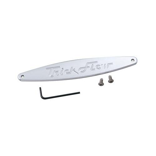 Trick Flow Cover Plate, Intake Manifold, Logo, Aluminum, Natural, For Ford, 5.0L HO, EFI, Each