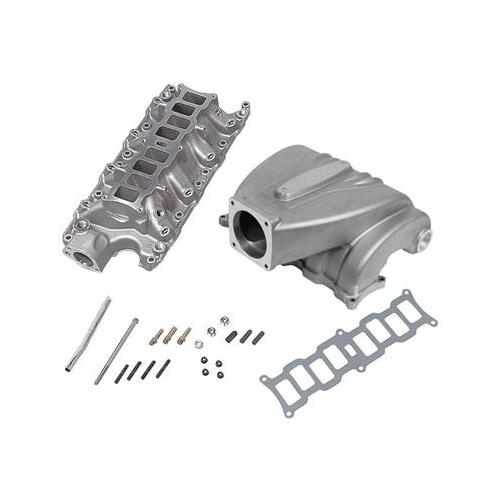 Trick Flow EFI Intake Manifold, R-Series, Upper/Lower Included, 75mm, Natural Finish, Aluminum, For Ford 5.0L, Each