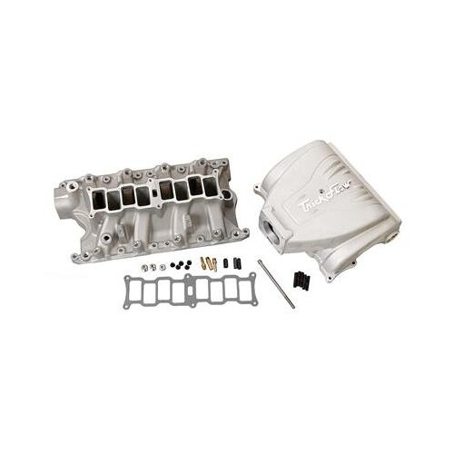 Trick Flow EFI Intake Manifold Kit, R-Series, Upper/Lower Incl, 75mm, Natural Finish, Aluminum, For Ford 351 Windsor, Each
