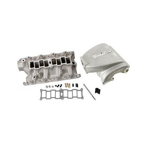 Trick Flow EFI Intake Manifold Kit, R-Series, Upper/Lower Incl, 90mm, Natural Finish, Aluminum, For Ford 351 Windsor, Each