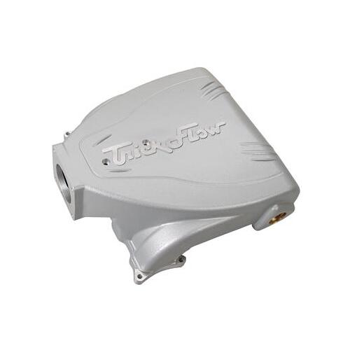 Trick Flow EFI Intake Manifold, Upper Plenum Only, Track Heat®, Silver Powdercoat, Aluminum, For Ford 5.0L, Each
