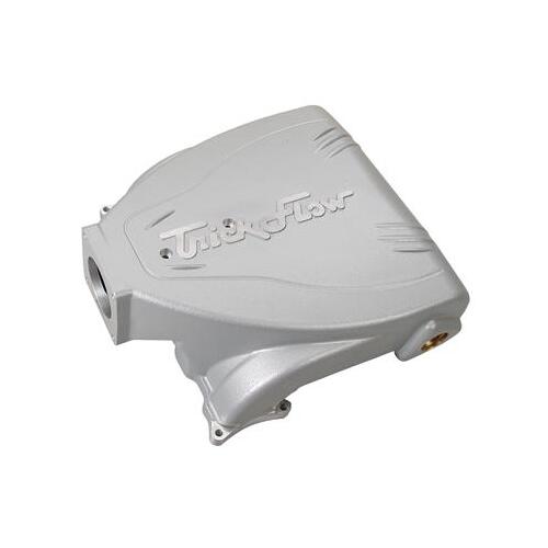 Trick Flow EFI Intake Manifold, Upper Plenum Only, Track Heat , Silver Powdercoat, Aluminum, For Ford 5.0L, Each