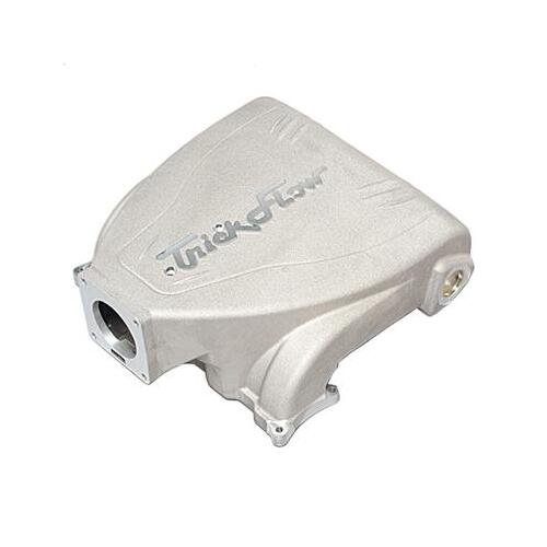 Trick Flow EFI Intake Manifold, Upper Plenum Only, Track Heat , Natural Finish, Aluminum, For Ford 5.0L, Each