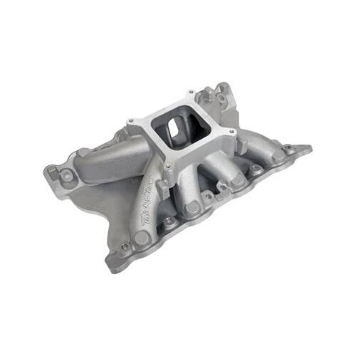 Trick Flow Intake Manifold, Track Heat , Cleveland Block, Aluminum, Single Plane, Square Bore, For Ford 351C 2V, 4V, Each