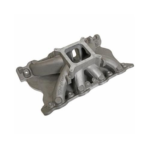 Trick Flow Intake Manifold, Track Heat , Aftermarket Windsor Block, Single Plane, Square Bore, For Ford Clevor Convert, Each