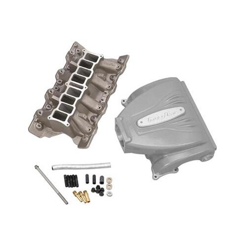 Trick Flow EFI Intake Manifold Kit, R-Series, Upper/Lower Incl, 90mm, 9.2 In. Deck Height, Silver, For Ford 351C, Each
