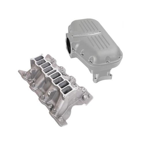 Trick Flow EFI Intake Manifold Kit, Box-R-Series, Upper/Lower Included, 9.2 In. Deck Height, Silver, For Ford 351C, Each