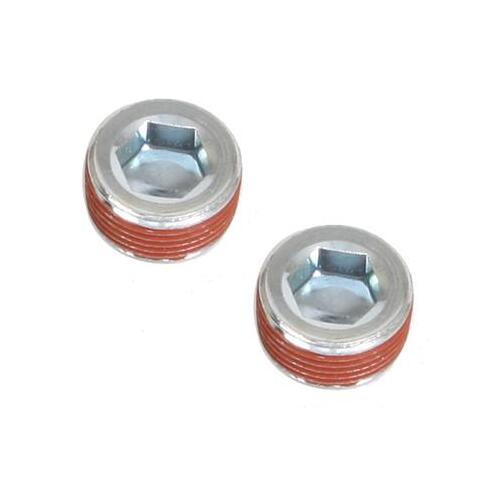 Trick Flow Deck Plugs, Steel, 3/4 in. NPT, , For Ford Heads, Pair