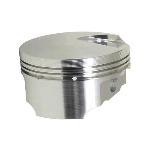 Trick Flow Pistons, Forged, Dished, 4.125 in. Bore, 1/16 in, 1/16 in, 3/16 in. Ring Grooves, For Ford, 351, Cleveland, Set of 8