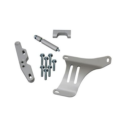 Trick Flow Alternator Brackets, Natural, Aluminum, Track Heat Manifold, For Ford, 4.6L, Kit
