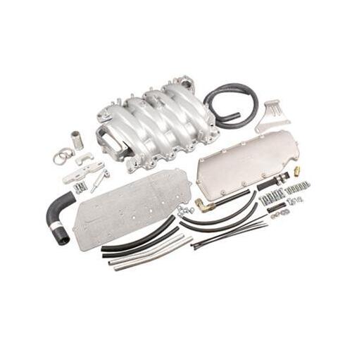Trick Flow EFI Intake Manifold, Lower Only, Track Heat®, Silver Powdercoat, Aluminum, For Ford 4.6L 2V, Each