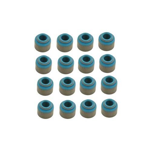 Trick Flow Valve Stem Seals, Viton , Positive Stop, .530 in. Guide, 11/32 in. Valve Stem, R-Series Heads, Set of 16