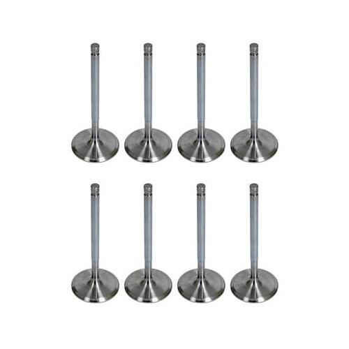 Trick Flow Valves, Intake, Stainless Steel, 2.190 in. Diameter, .344 in. Stem, 5.500 in. Length, Set of 8
