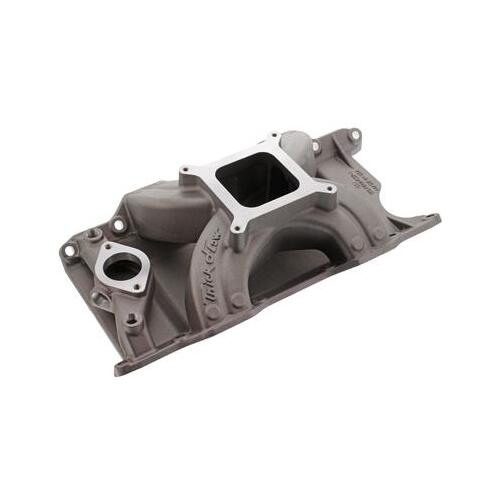 Trick Flow Intake Manifold, Track Heat , Aluminum, Single Plane, Square Bore, Mopar, For Chrysler 273, 318, 340, 360, Each