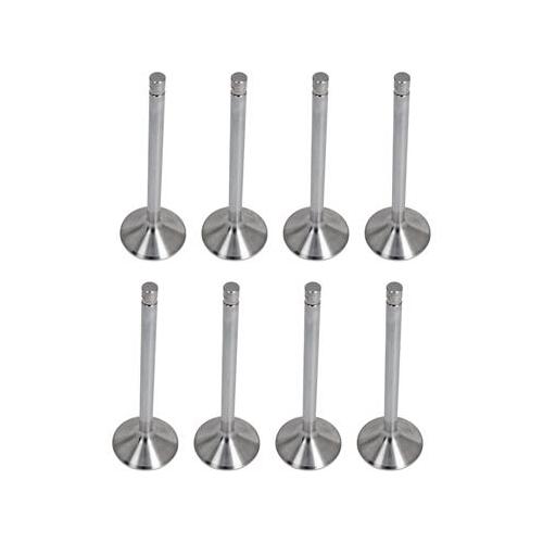 Trick Flow Valves, Exhaust, Stainless Steel, 1.760 in. Diameter, .341 in. Stem, 5.410 in. Length, Big For Chrysler, Set of 8