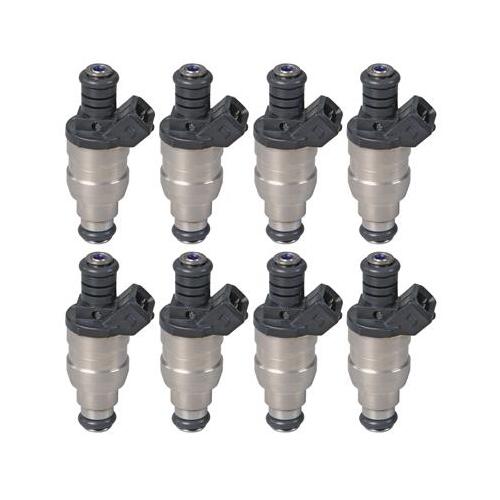 Trick Flow Fuel Injectors, TFX™, 44 Lbs./Hr., Bosch-Style, 12.0 Ohms Impedance, Jetronic Plug, 12V, Universal, Set of 8