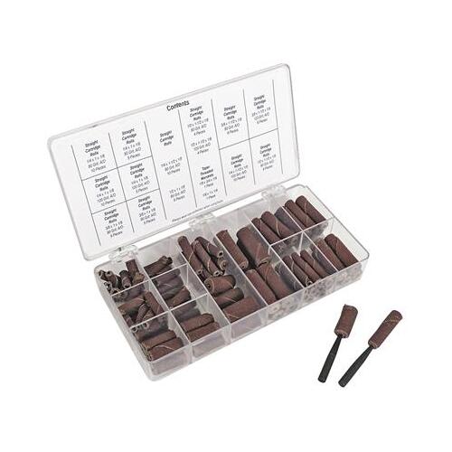 Trick Flow Port and Polishing Kit, 86-Piece, Cartridge Rolls, 60/80/120-Grit, Assorted Sizes, 1/4 in. Shank Mandrels, Kit