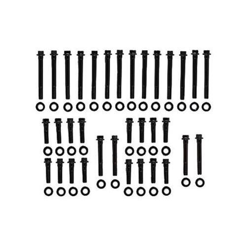 Trick Flow Cylinder Head Bolt Kit, Hex Head, Chromoly Steel, Black Oxide Finish, For Chevrolet 262-400, Each