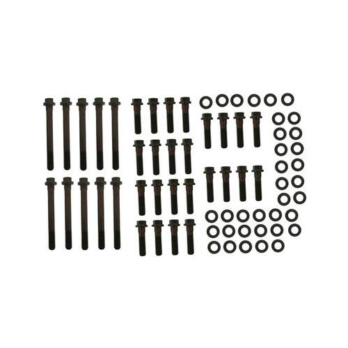 Trick Flow Cylinder Head Bolt Kit, Hex Head, Chromoly, Black Oxide Finish, For Chrysler 383-440, Each