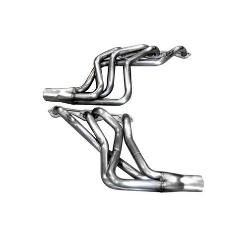 Trick Flow Headers, Long Tube, Stainless Steel, Natural, 1.625 in. Tube, 3.00 in. Collector, For Chevrolet, Small Block, Pair