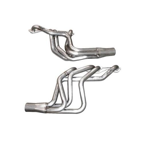 Trick Flow Headers, Long Tube, Stainless Steel, Natural, 1.625 in. Tube, 3.00 in. Collector, For Chevrolet, Small Block, Pair