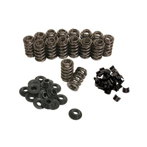 Trick Flow Valve Springs, Track Max Performance, Dual, 1.295 in. O.D, 448 lbs./in, Retainers, 7 degree Locks, Kit