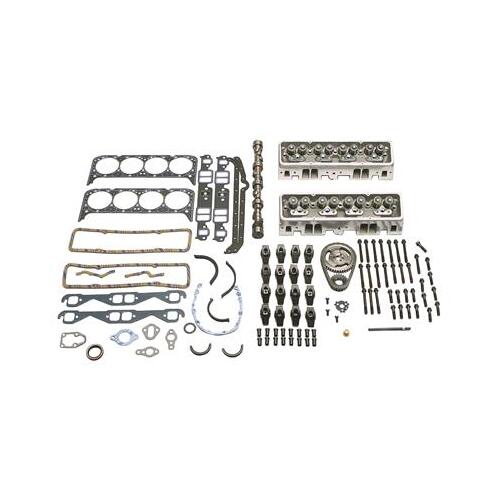 Trick Flow Head Combo, Rockers, Head Bolts, Camshaft, Button and Lock Plate, Lifters, Pushrods, Timing Set, Gaskets, Kit