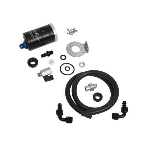Trick Flow PCV Air, Oil Separator Tank, Aluminum, Black Anodized, Universal, Kit