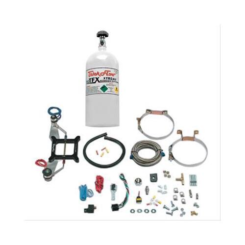 Trick Flow Nitrous Oxide System, TFX,™ Wet, 50-200 hp, 10 lb. Bottle, White, Square Bore, 4-Barrel, Kit