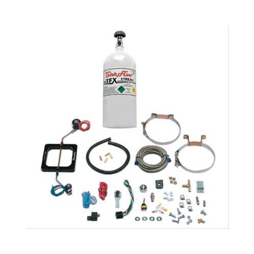 Trick Flow Nitrous Oxide System, TFX™, Wet, 50-200 hp, 10 lb. Bottle, Orange, Dominator 4500, 4-Barrel, Kit